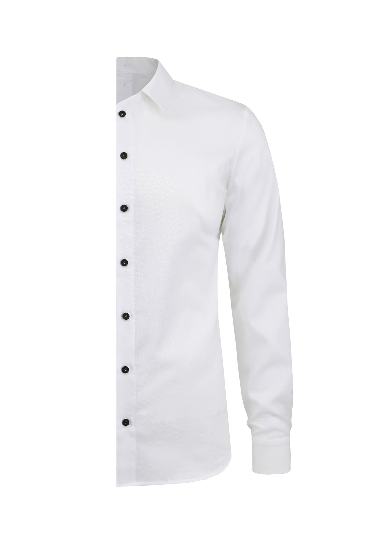 white slim fit shirt – left