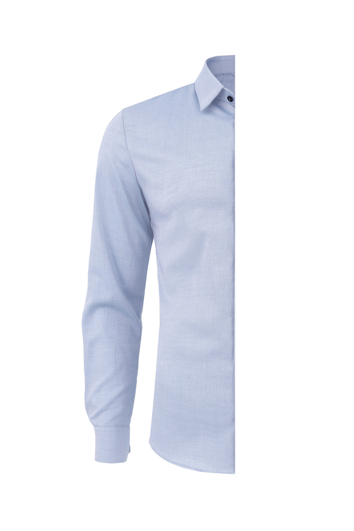 blue slim fit shirt – right